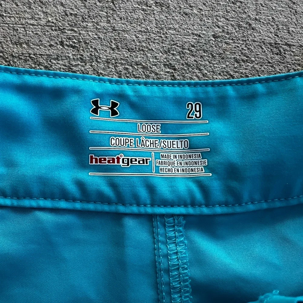Under Armour Mens Blue Board Shorts Swim Trunks size 29